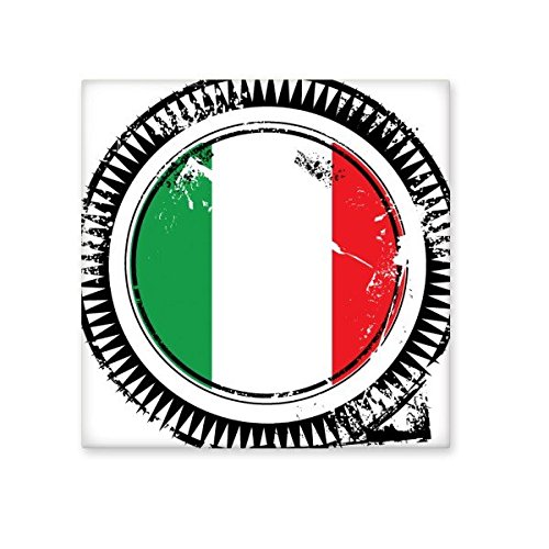 Carreaux en céramique bisque Italie au motif illustration symbole pays S