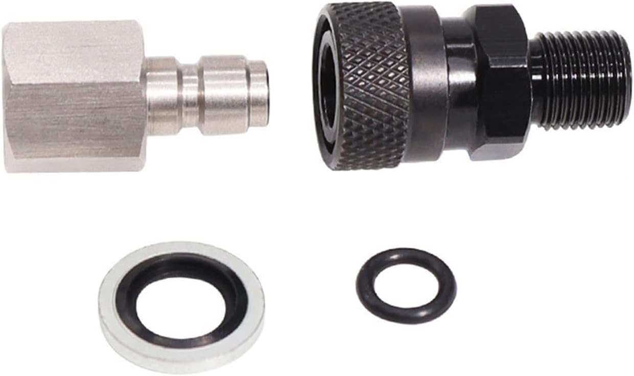 EsportsMJJ 1/8 Inch BSP Quick Release Coupler Fittings Quick Connector Inflatable Adapter Charging Adapter Kit for Air Rifles PCP