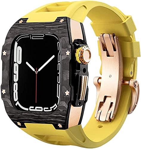 Kit modification Apple Watch 8 45mm avec bracelet homme FKM