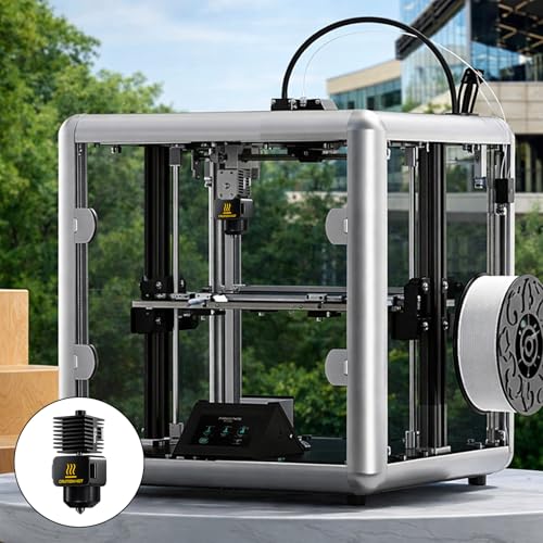 2 Pack Hotend-Set für A1/A1 mini High Temperature Resistant 0.2mm&0.4mm Hardened Steel Nozzle Extruder High flow hot end,with 2 silicone socks und 4 kleinen Schraubenschlüsseln