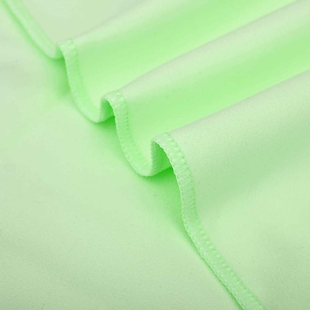 Asciugamani sportivi, 2 pezzi, verde, 140 x 70 cm, in microfibra, ad asciugatura rapida, assorbenti, per palestra, campeggio, attività all'aperto, spa, spa, asciugamano da spiaggia