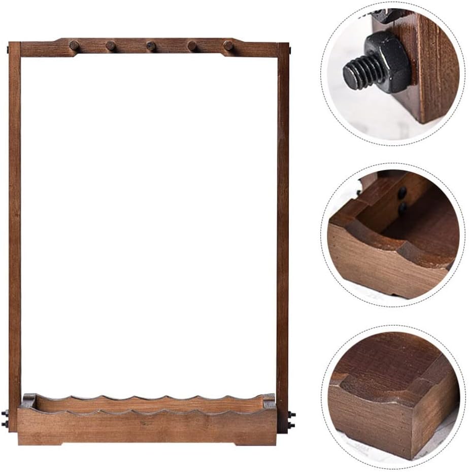 NUOBESTY Sumi Brush Hanger Calligraphy Brush Stand Carving Calligraphy Sumi Hanger Wooden Stand Shelf Chinese Holder for 10 Wooden Holder Rest