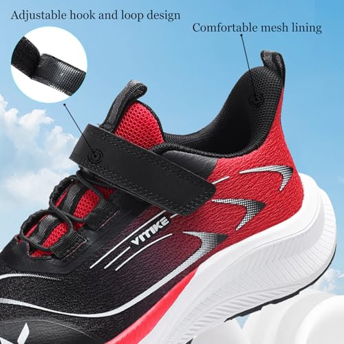 Image of JMFCHI Boys Girls Kids Sneakers Knitted Mesh Running Tennis Athletic Shoes | Breathable,Lightweight,Comfortable,Non-slip,Easy wear,Casual fashion,Indoor outdoor,Gym sport,Daily play,Little /Big Kid