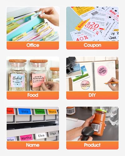 image for Phomemo M220 Label Printer, Barcode Printer, Bluetooth Thermal Label M