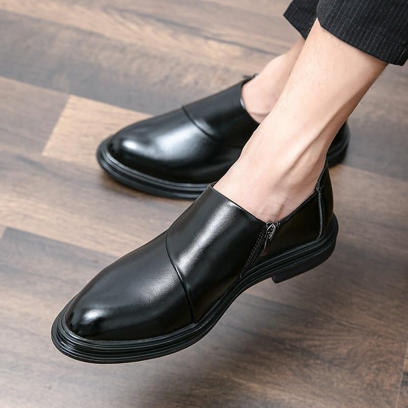Men's Classic Leather Oxford Shoes Modern Classic Slip On Classic Oxfords Shoes Comfort Men’s Business Casual Derby Shoes2