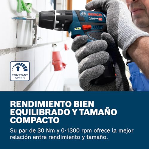 Bosch Professional 12V System taladro percusión batería GSB 12V-15 (Ø broca madera máx.: 19 mm, incl. 2 baterías 2.0Ah+cargador, 2 sets brocas, 1 set puntas, bolsa herramientas) - Set exclusivo Amazon - imagen 3