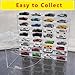 KASTUN Display Case for 32 Hot Wheels,Matchbox Cars,Display Case Wall Mount,Transparent Storage Case for 1/64 Diecast Cars,Wall Hanging,Stackable,Clear,Dustproof