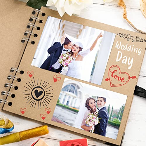 image for Bstorify Square Scrapbook Photo Albums 36 Pages (7 x 7 inch) Brown Thi