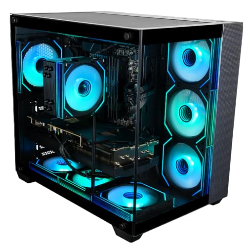 Image of Panorama XL RX 9070 XT, AMD Ryzen 7 9800X3D, 32GB DDR5 RAM, 2TB NVMe Gen4 SSD, HDMI, RJ45, Windows 11 Pro, 3 Year Warranty, RGB Gamer Keyboard+Mouse, WiFi 7 + BT 5.4, HDMI, Prebuilt Gaming Desktop PC