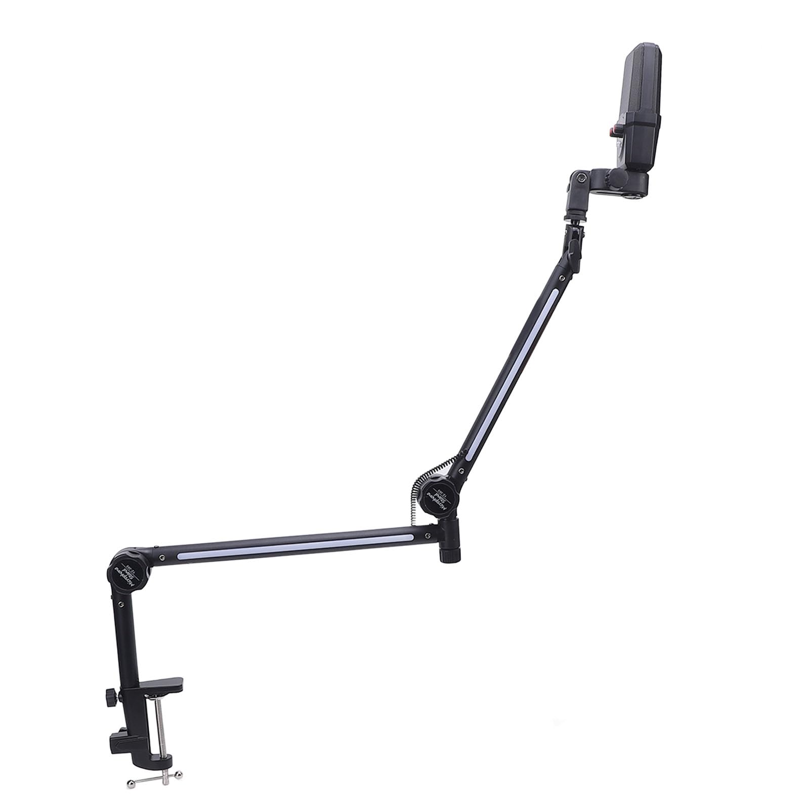 Generic Mikrofon Pojemnościowy USB Wszechstronny Zestaw Stojaków Mikrofonowych RGB do Domowego Przesyłania Strumieniowego na żywo Dostosuj Spotkania Klasowe Online Gry, Metal + ABS, 22 Tryby Kolorów