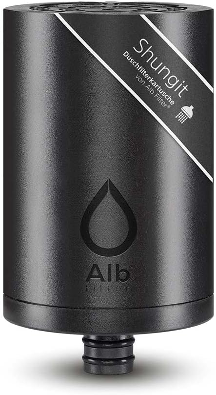 ALB Filter Shungit Shower Filter Replacement Cartridge CLEAN AND FINISH Shower and Drinking Water For Dry Skin and Brittle Hair. Made in Germany
