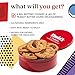 David's Cookies Peanut Butter Chunk Fresh-Baked Decadent Cookie Gift Basket Tin — Luscious Large Peanut Butter Cookies With No Added Preservatives — All-Natural Cookies — Ideal Gift for Corporate Birthday Fathers Mothers Day Get Well and Other Special Occasions - 2 lb (8 Cookies)