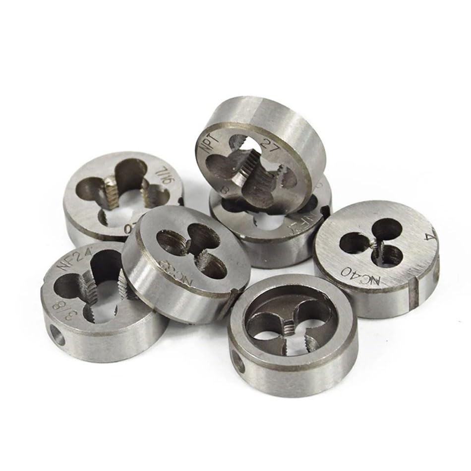 uptodateproducts 40pcs Screw Thread Plug Taps Wrench Die Alloy Steel Hand Tapping Tools Screw Tap Die Tap and Die Set 1