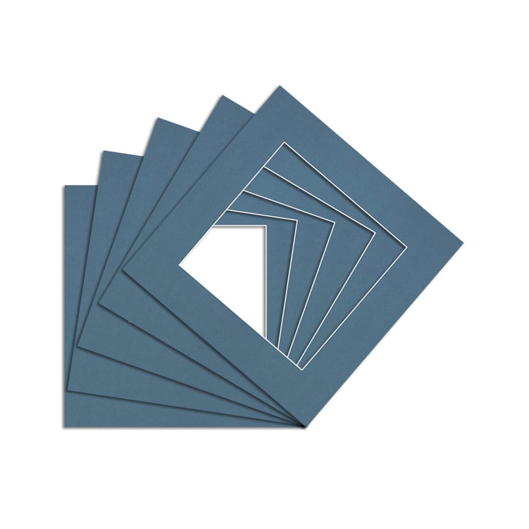 Procut Global 40x40cm Pompadour Picture Mounts to Fit 30x30cm Aperture - Precision Cut Cardboard Photo Mount - Ideal for Frames, Prints, Artwork & Certificates - Sizes & Colours Available - 5 Pack