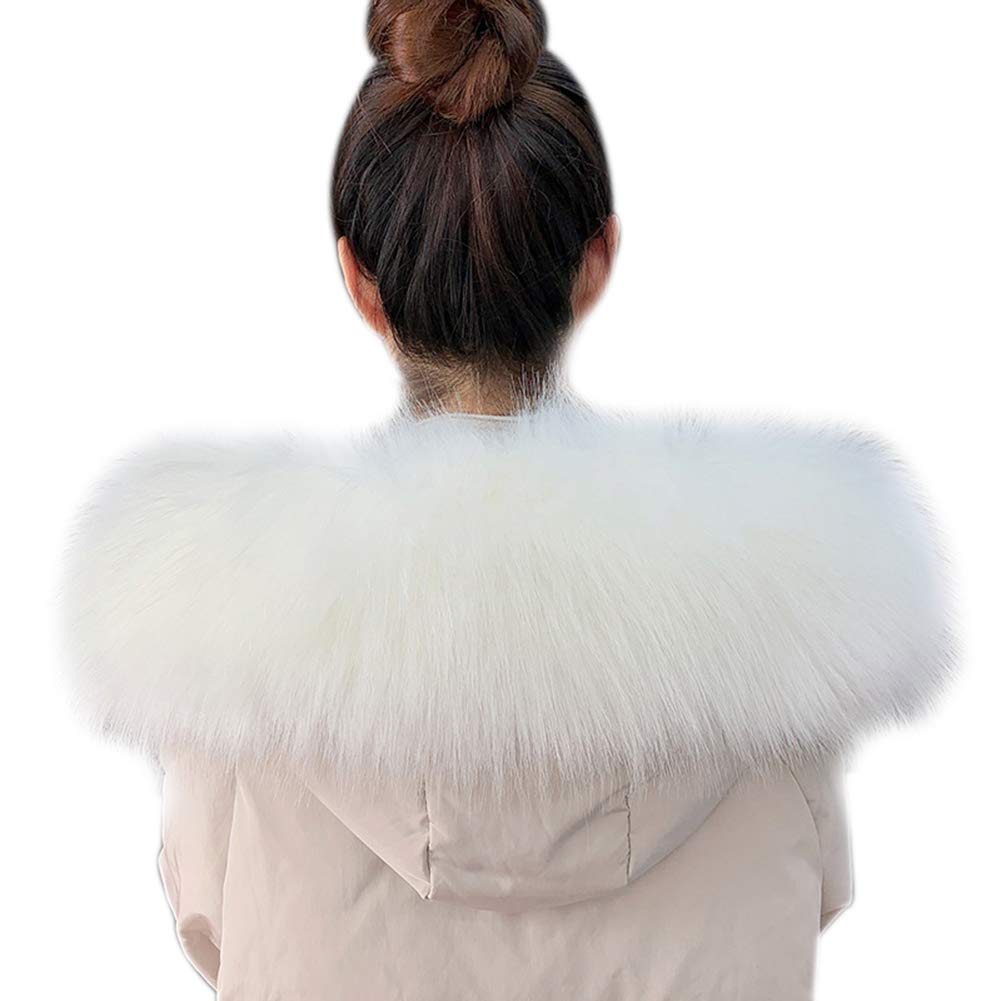 AsudaroWomen's & Men's Faux Fur Collar Scarf, 65-85 cm, Unisex-Adults, Solid, Neckwear