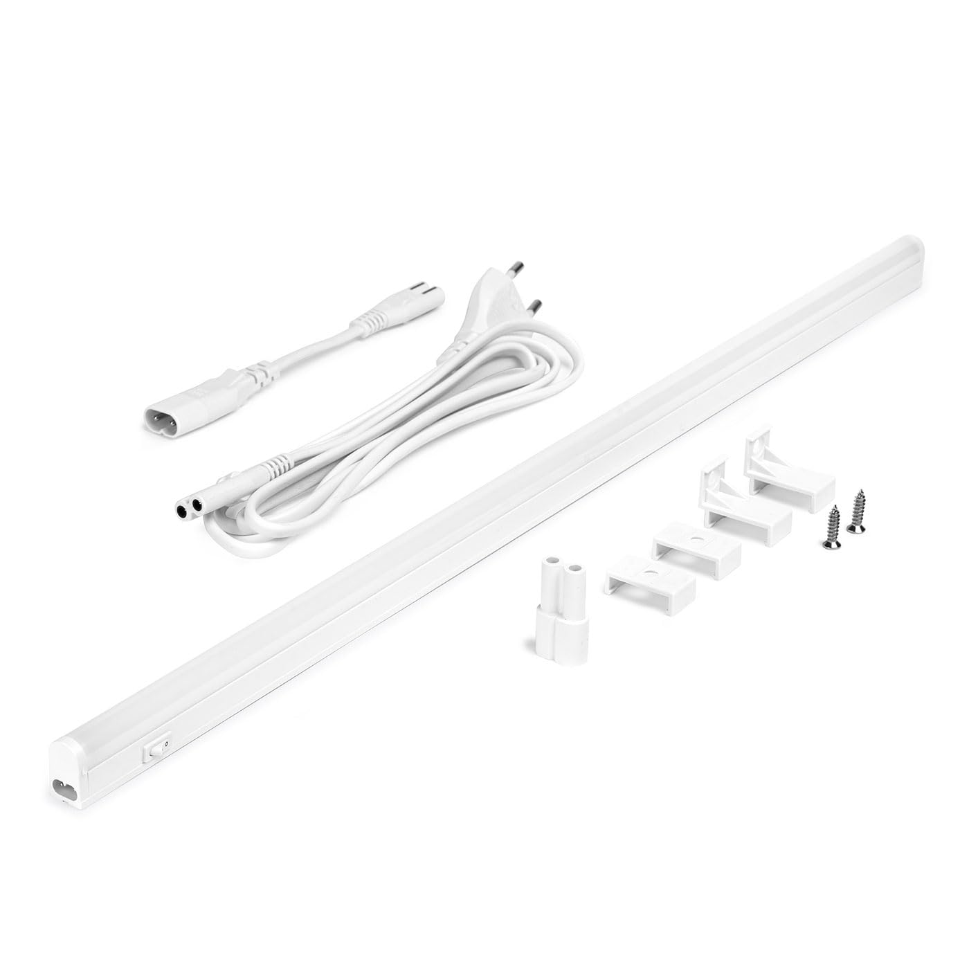 NCC-Licht Lightbar Connect Linex - Juego de 4 luces LED para debajo de muebles (86 cm, IP20, 15 W, 1650 lm, luz blanca cálida, 3000 K, con interruptor)