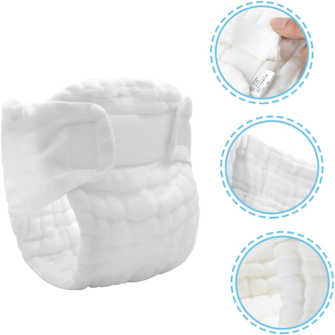 VICASKY 5pcs Newborn Baby Diapers Washable Reusable Diaper Inserts for Toddlers