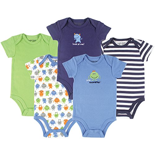 Image of Luvable Friends Unisex Baby Cotton Bodysuits