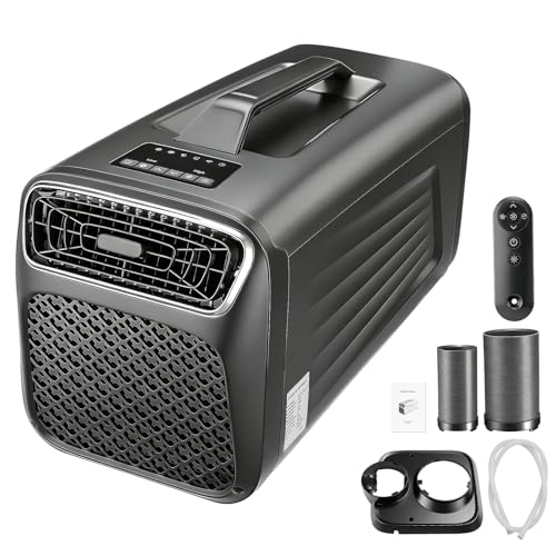 2-in-1 Portable Ac Air Conditioner & Heater, 5200 BTU (1500W) Fast Cooling & Heating for Camping, RV, Tents & Small Room, 110V 400W Low Power Consumption with 24H Timer, Remote Control 60°F-86°F