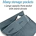 Top Glides Extra-Large Universal 6-Pocket Walker Bag/Tote/Pouch (Dark Gray)