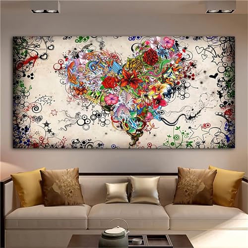 Kit complet diamond painting fleurs 50x115cm à offrir en cadeau créatif pour adulte