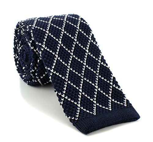 Cravate tricot soie Michelsons of London Skinny Diamonds cadeau