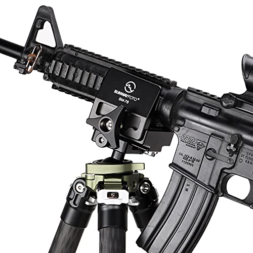 Sunwayfoto Sm-76 Saddle Mount Rifle Adapter For Tripod Arca Swiss Qr Plate #TOP7