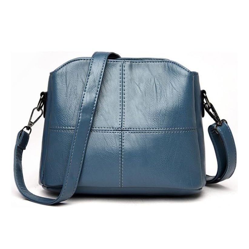 Bolsa Feminina De Luxo Tiracolo De Ombro Casual Pequena (Azul-claro)
