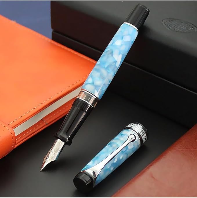 Amazon | アウロラ 万年筆 限定365本 オプティマ365チェレステ ブルー