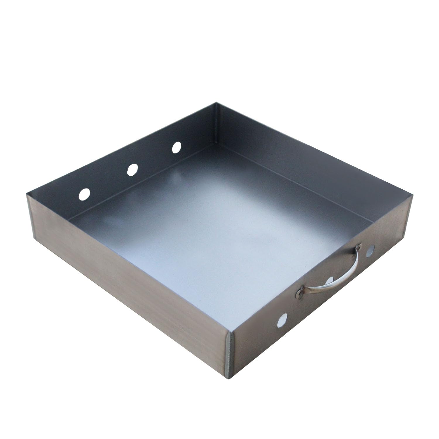 Contenitore per carbonella carbone brace barbecue vassoio griglia a carbonella professionale rete piastra di ghisa separazione gas cestello porta grilli piccolo ristorante，390x590x80mm senza Griglia