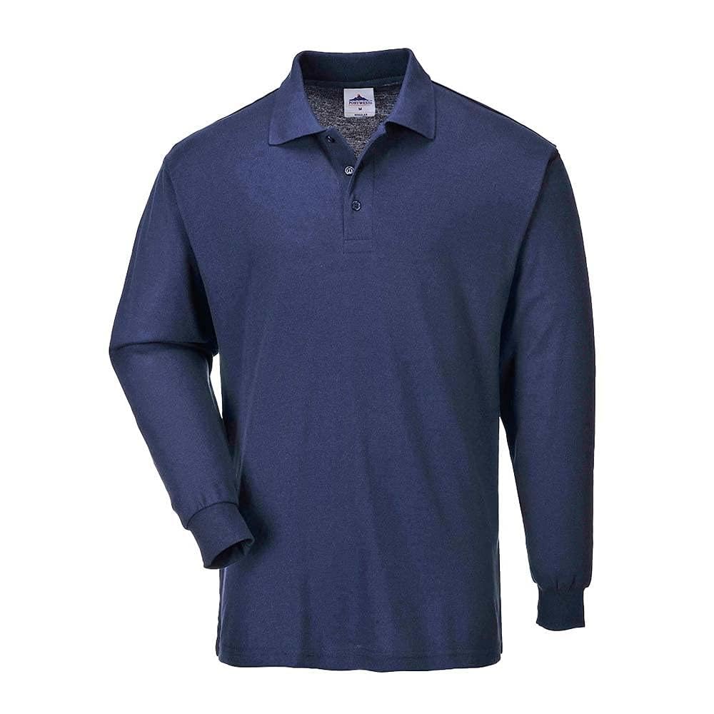 Portwest Portwest Polo De Manga Larga Genoa, Tamaño: XL, Color: Marino, B212NARXL