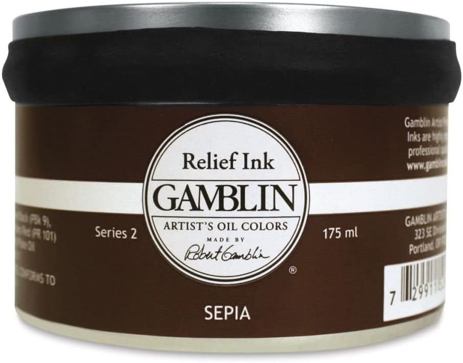 Gamblin Relief Ink Sepia 175Ml