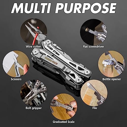 Swiss+Tech 16-in-1 Multi-Tool Pliers with Carry Bag - Image 7