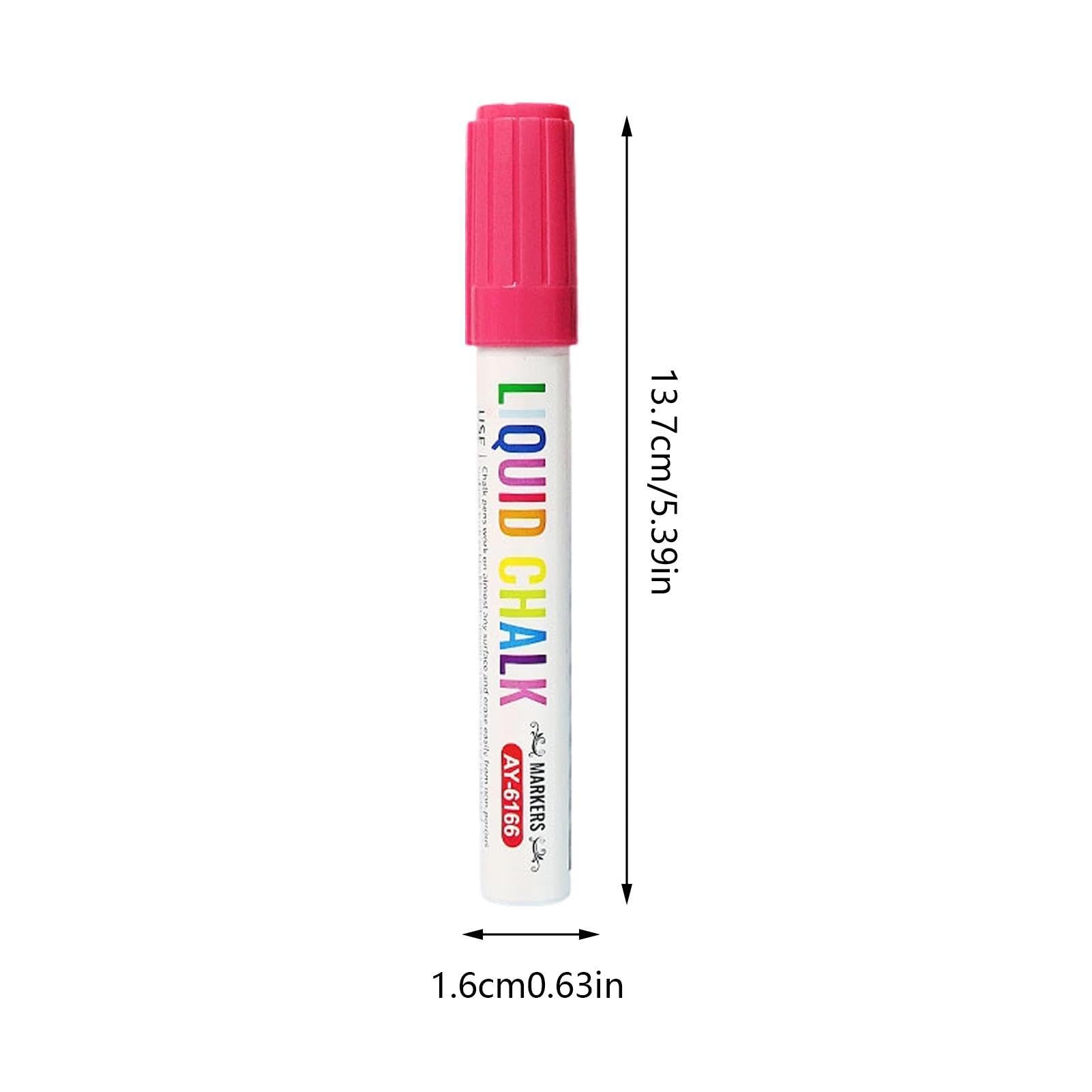 Kreidemarker für Tafel, 6 mm, wendbare Spitzen, löschbare Schreibmarker | Flüssigkreide für Schule, Klassenzimmer, Büro, Zuhause, Meeting, Konferenzen, Tafel, Kreidetafel, Whiteboard