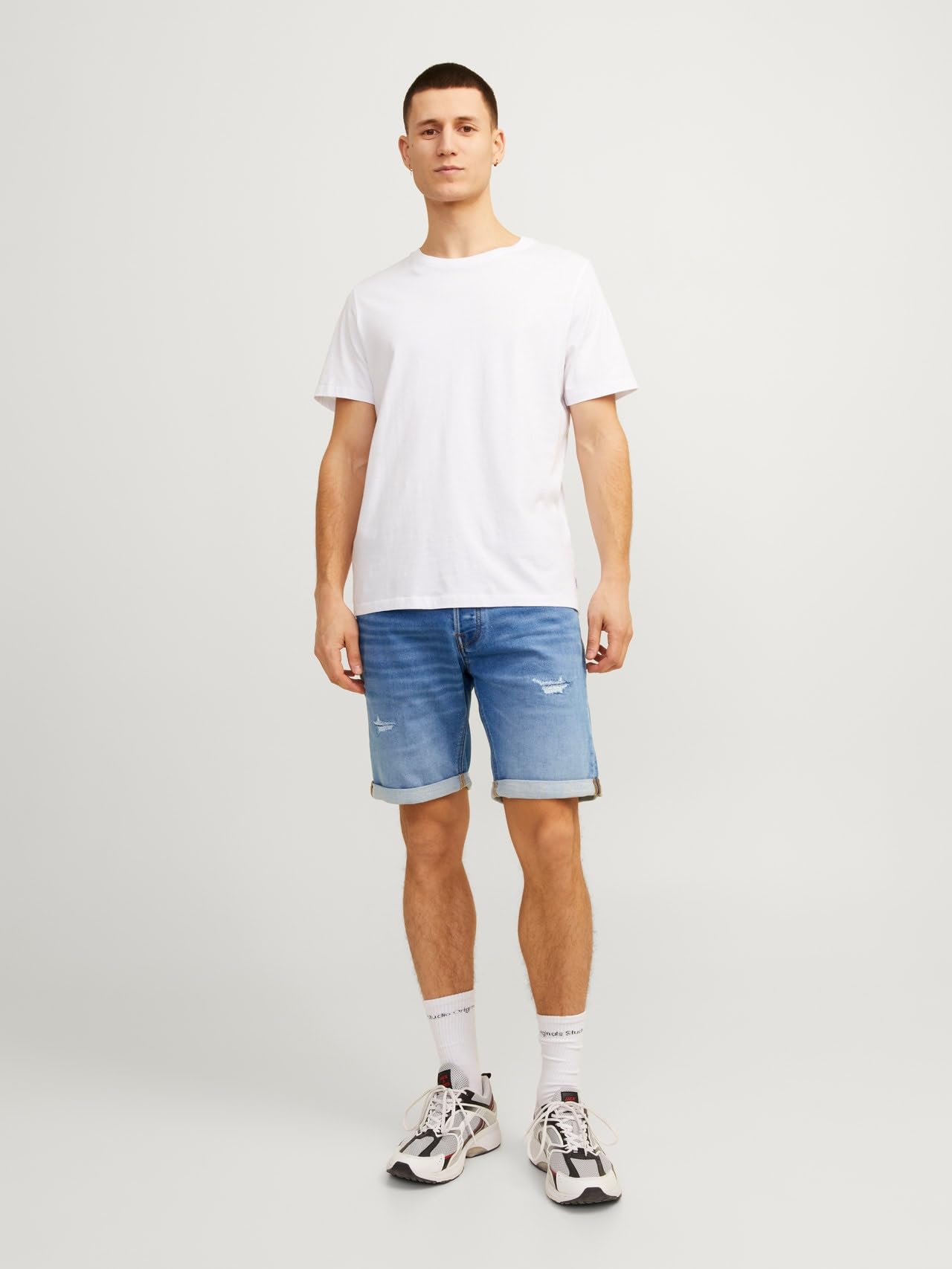 Jack & Jones Jjirick Jjicon - Pantalones Cortos GE 709 I.k Ss24 Sn - Pantalones Vaqueros Cortos Hombre