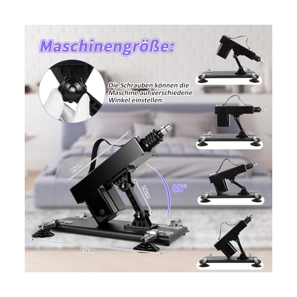 Fickmaschine Sexmaschine mit Fernbedienung Sexmachine für Frauen Fickle Maschine mit 3xlr Aufsatz Fick Maschine Sexspielzeug für die Sie Solo Fickle Maschine Frauen Extrem Sex Zubehör Sextoy – Bild 7