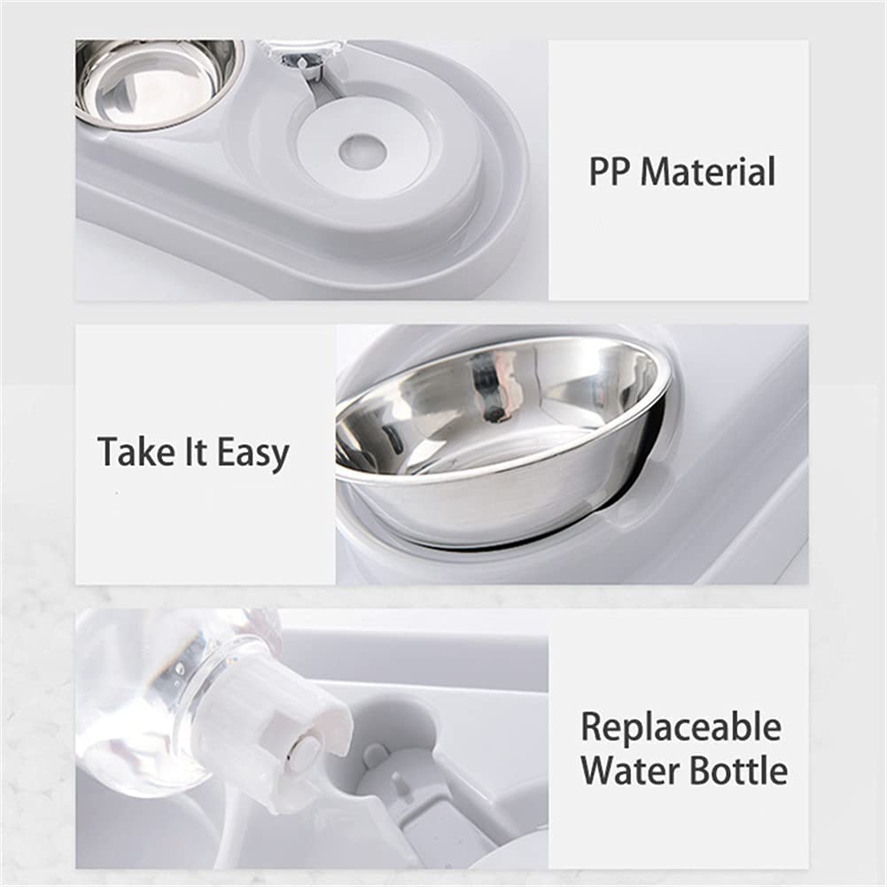 fuente para gatos, bebedero gatos Automático de agua for mascotas Bott Cats Alimentador de alimentación de alimentos for perros Alimentador de alimentos Tazón for perros No se pondrá el pelo de la boc