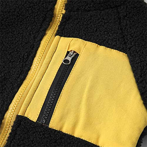 Toddler Kids Fleece Jackets Coats Baby Boys Girls Zipper Long Sleeve Jacket for Spring Autumn (Black, 2-3 Years)4