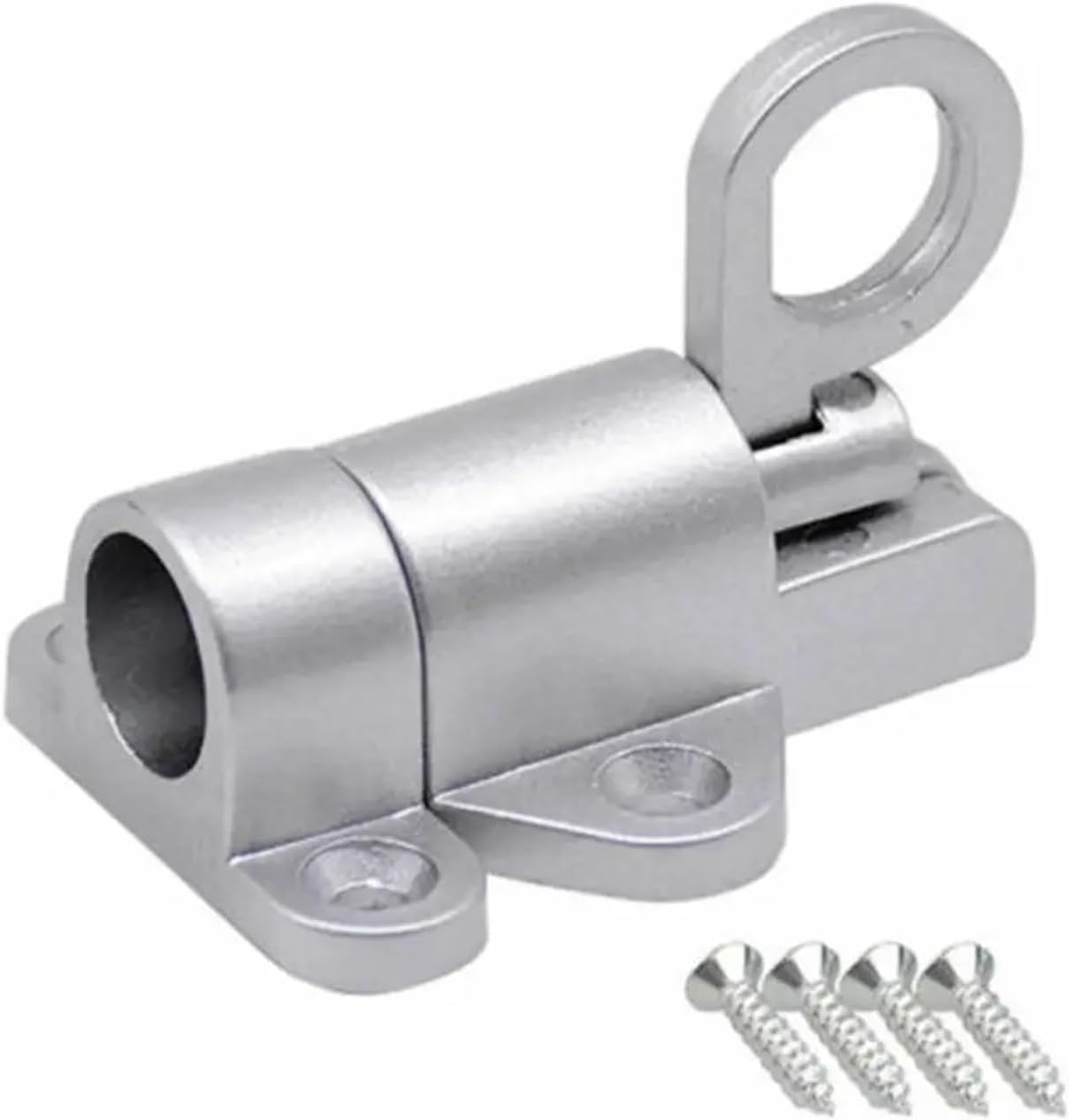 Barrel Bolt Latch Barrel Bolt Latch 10pc Aluminium Alloy Door Sprung Attic Loft Ceiling Hatch Lock Catch Tool Home Daily DIY Handmade(White)