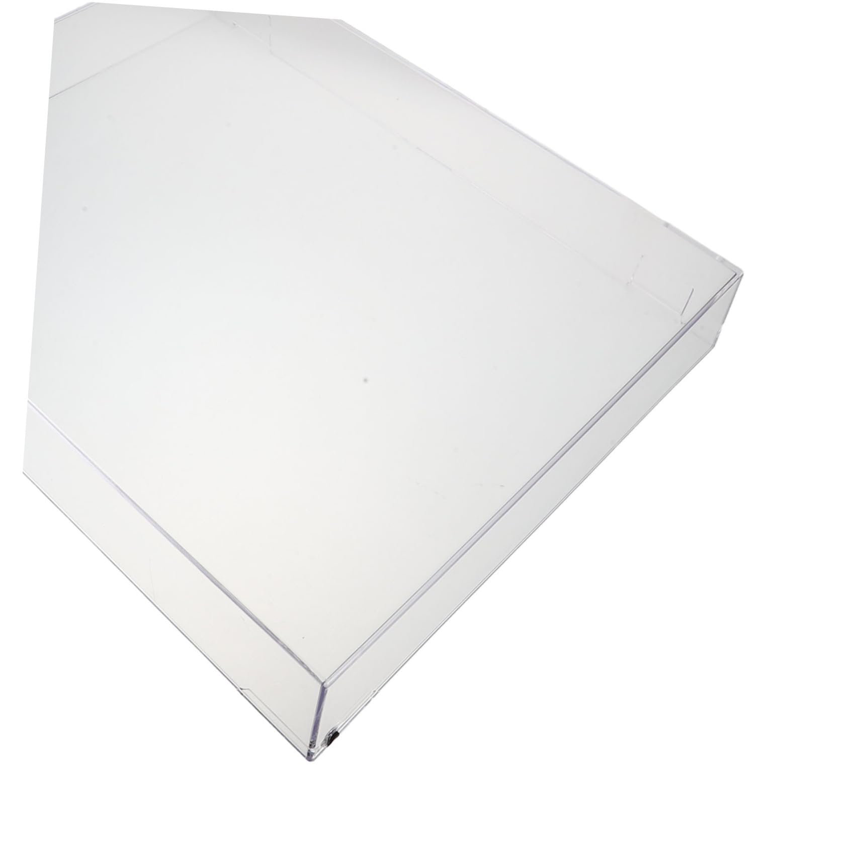 KALLORY Copertura 416,5x340x60mm Trasparente in Acrilico per Vinile Antipolvere Custodia Protettiva Resistente, Protezione Antipolvere per Uso Domestico e Sala Musica
