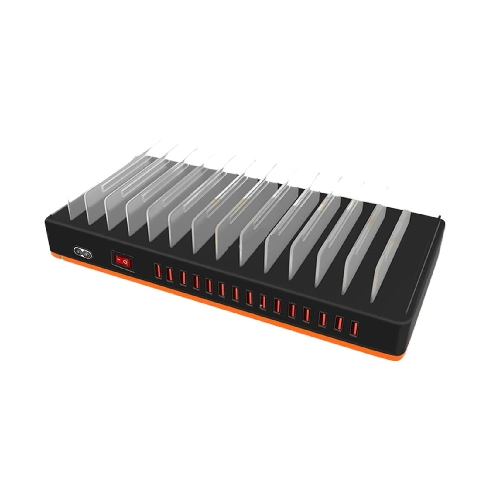 Szybka Ładowarka USB Multi 15 Port 100/180W 3.0 PD Szybkie Ładowanie Stacja Ładująca Do Telefonu Komórkowego Organizator Na Telefon Komórkowy Tablet Laptop MożLiwość Szybkiego łAdowania(100W)