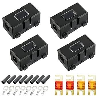 Lot 12 Fusibles Haute Intensité MIDI 40A – Porte-Fusible MIDI Compatible, Vert, Protection Circuit Auto