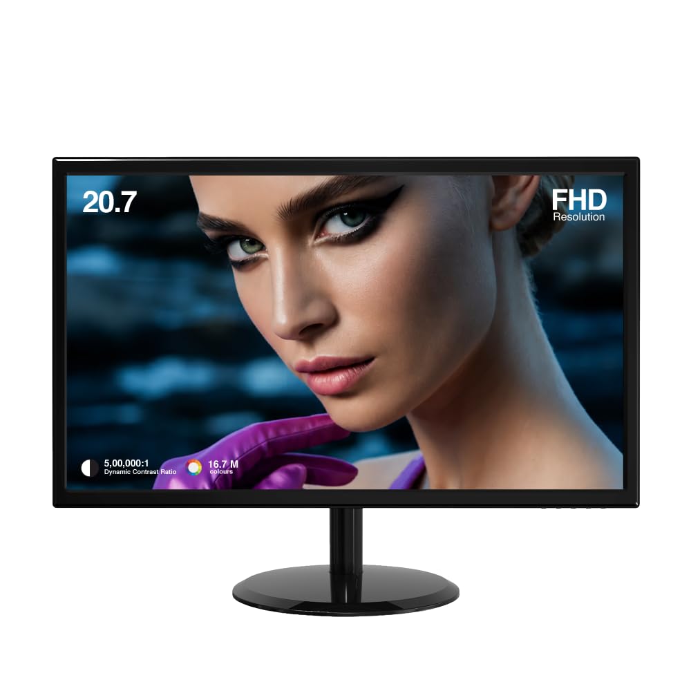 FINGERS Satin-2074 LED Monitor (20.7 Full HD | 1920x1080 | Anti-Glare) | 20.7 (52.58cm) FHD Display | 500,000:1 Dynamic Contrast Ratio | 75Hz Refresh Rate | HD Interface + VGA | Wall Mountable-image-49