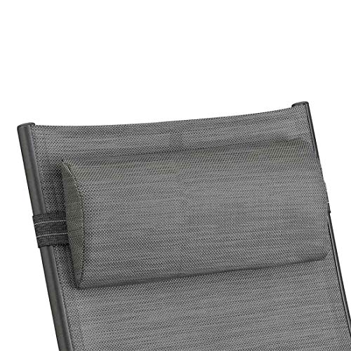 Preisvergleich Produktbild Kettler Lucca Kopfpolster halbrund Graphit 45x19x5 cm