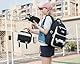 Makukke Schulrucksack Mädchen Teenager Rucksack Schule Schulranzen-Set, Schultasche Jungen Multi-Tasche Wasserdicht Schulranzen School Bag für Mädchen Damen,30L Schwarz Rucksack
