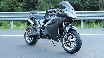 50CC Mini Motorcycle for Adults [Mini Size], 4-Stroke Mini Dirt Bike, Gas Power Pocket Rocket Bike, Miniature Kid Dirt Bike, Up to 30MPH, Trail Mini Bike Max Load 400Lbs Black