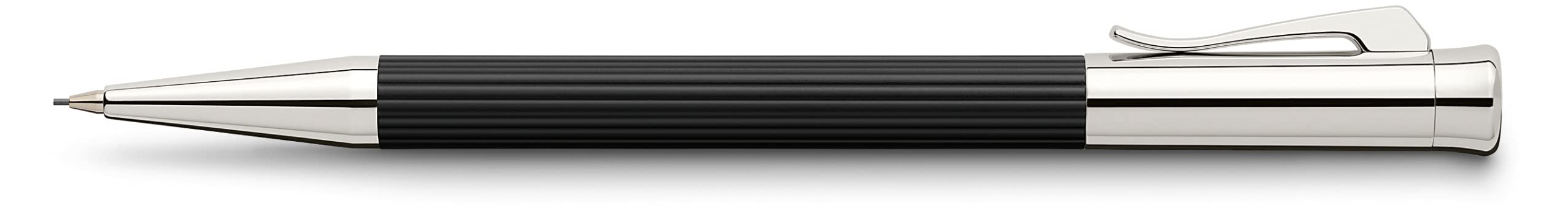 Graf von Faber-Castell - Matita a rotazione Tamitio Nero, 0,7 mm | Corpo in metallo laccato opaco con parti metalliche cromate e grado di durezza B