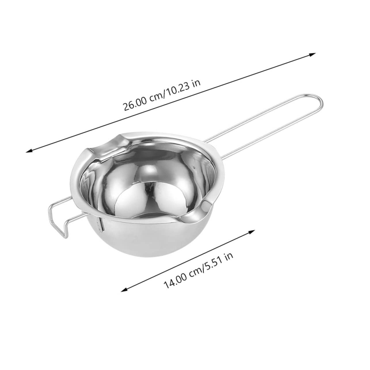 ULDIGI 1set Stainless Steel Butter Melting Pot Bowl Double Boiler for Chocolate Cheese Candy Candle Making Compact Lightweight Kitchen Tool