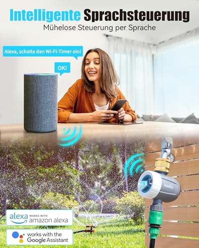 Programmateur arrosage WiFi RAINPOINT laiton 2 modes pour votre jardin
