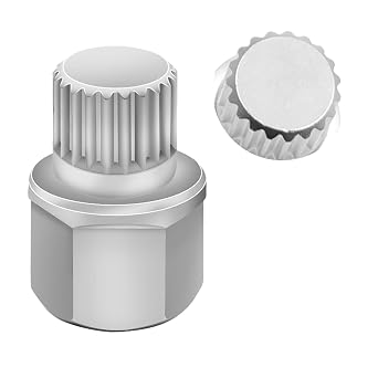 ABC7/19PT Wheel Locking Nut Key Compatible with VW, Audi